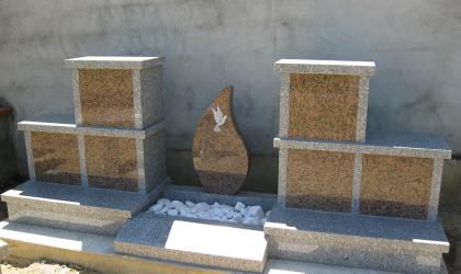 Arche 6 cases, Jardin du souvenir, sans toit